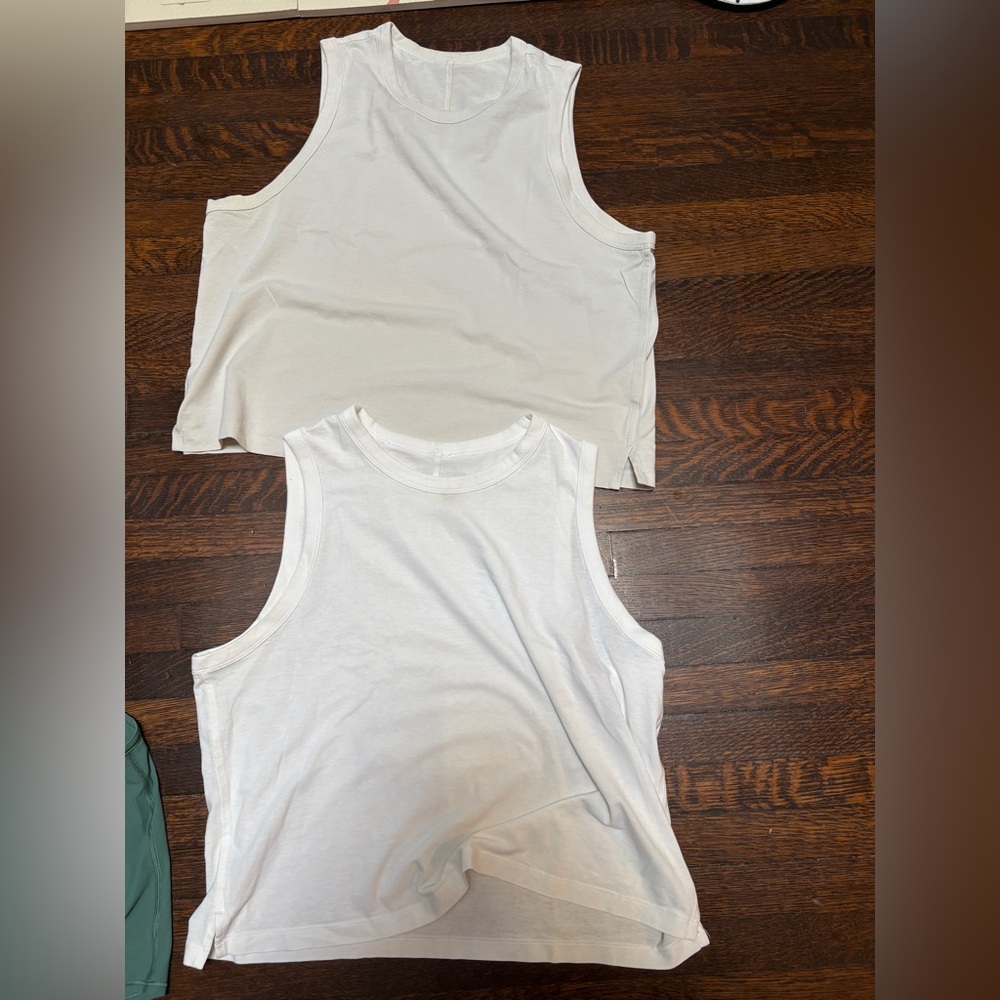 lululemon athletica White and off white Tank Tops